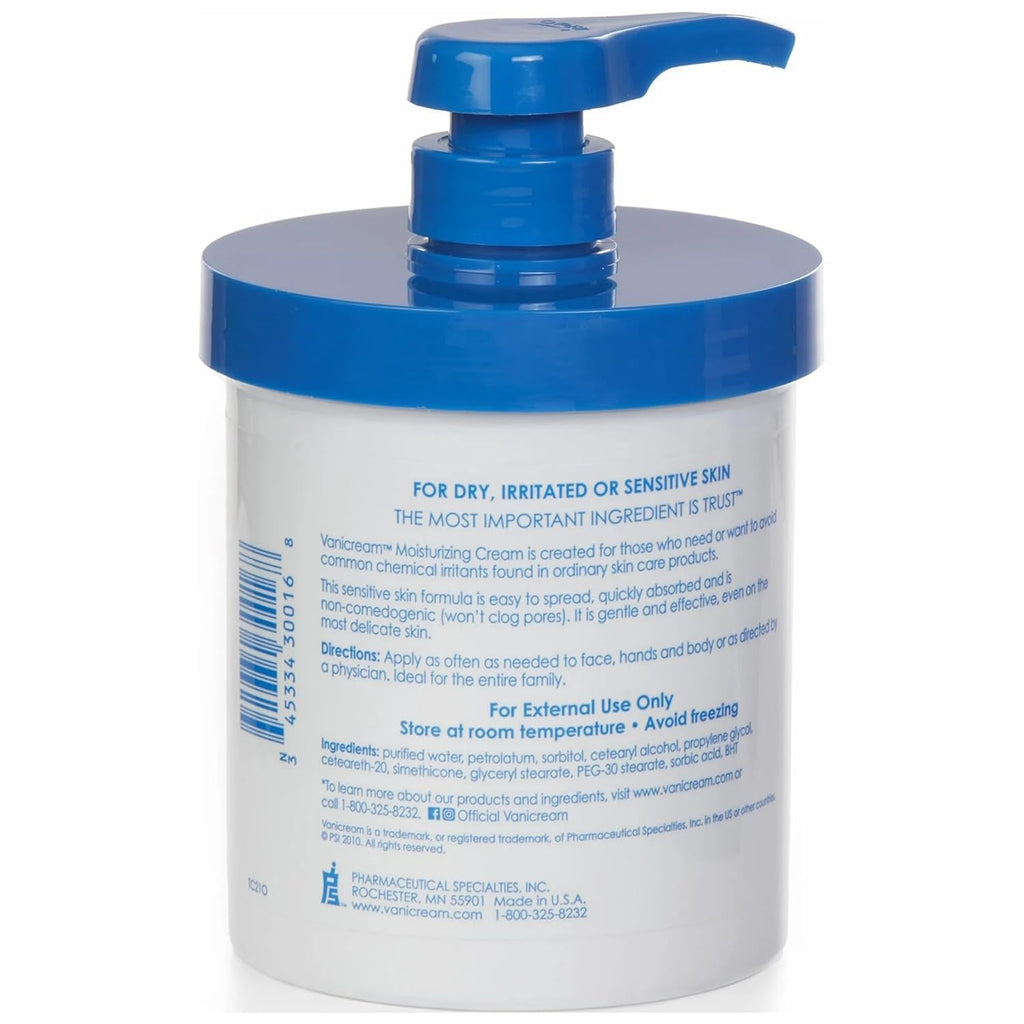 Vanicream Moisturizing Skin Cream, 16 Oz T301