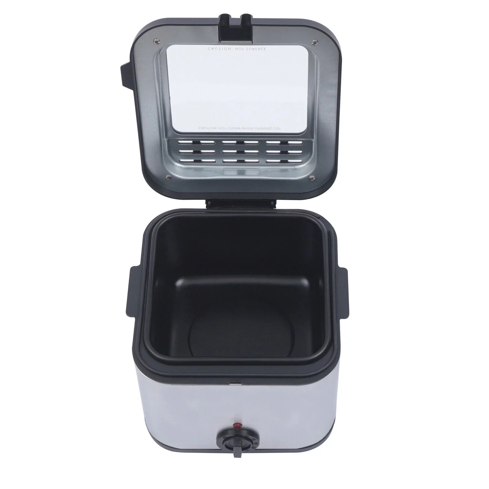 1KW Stainless-Steel 2.5L Electric Deep Fryer, Adjustable Temperature X8513