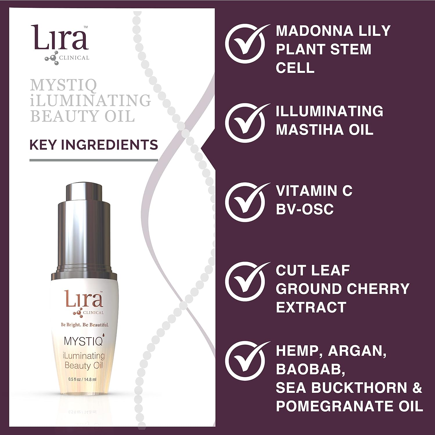 Lira Clinical MYSTIQ Illuminating Beauty Oil B122425