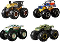 Hot Wheels Monster Trucks Set of 4, 1:64 Scale 4-Pack of Toy Trucks, Collectible Vehicles (Styles May Vary)