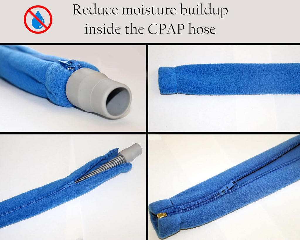 Aveen 6ft CPAP Hose Cover with 4 Holding Clips, Soft Fleece Tubing Wrap A333416