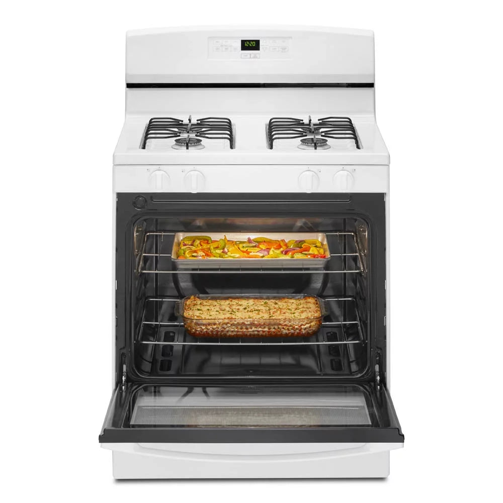 Amana AGR6303MMW 30-inch Gas Range with Bake Assist B3425