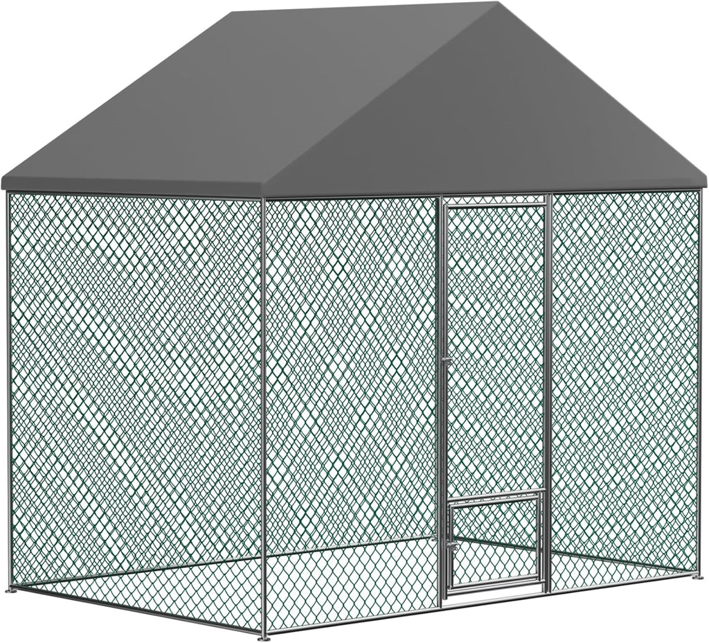 Large Chicken Coop Run Outdoor Walk-in Poultry Hen Cage with Waterproof Cover L485567