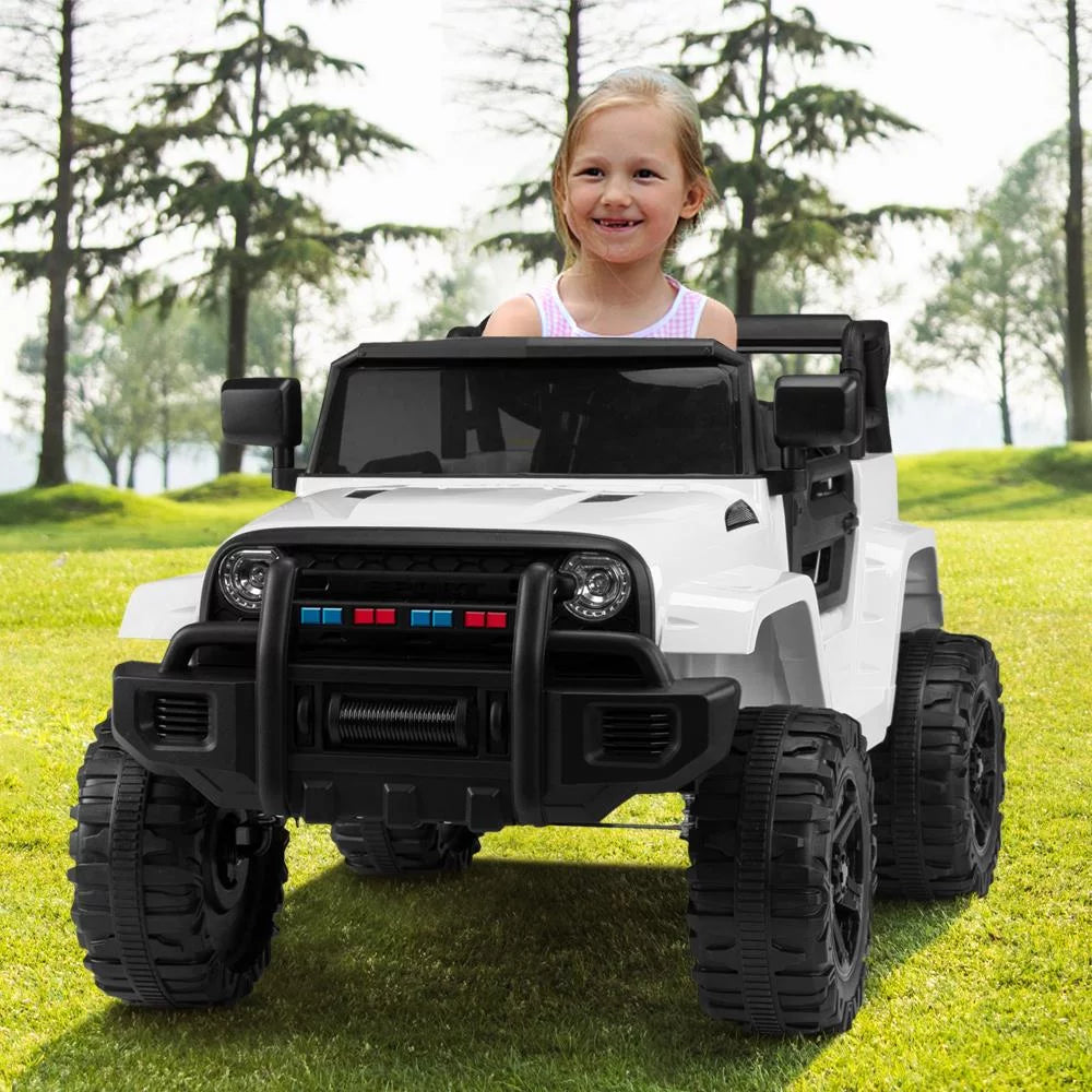 Zimtown Safety 12V Electric Ride On Truck for Kids, White A78641