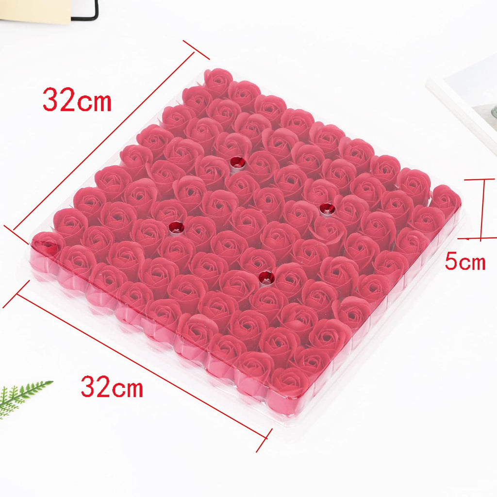 81Pcs Rose Flower Bath Soap, Scented Body Soap for Gifts M267