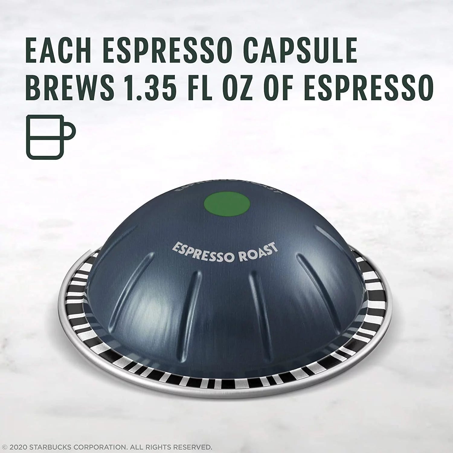 Starbucks Coffee Nespresso Vertuo Capsules, Dark Roast Espresso, 10 Count I705