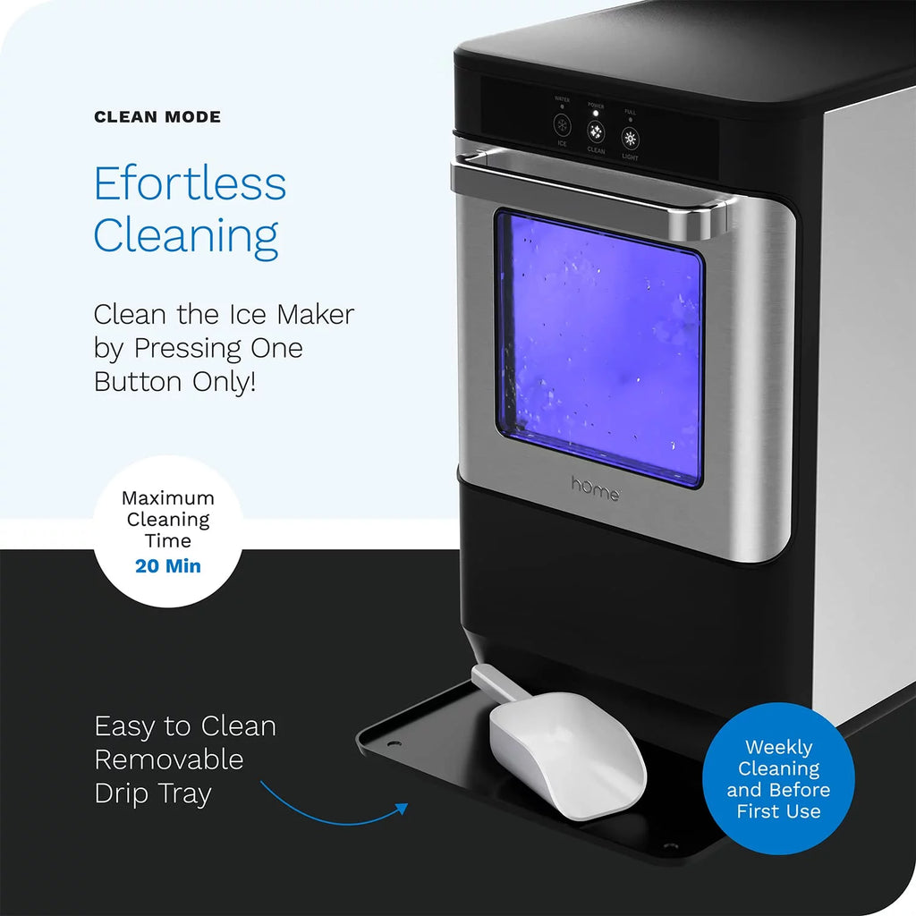 hOmeLabs Countertop Nugget Ice Maker - Stainless Steel with Touch Screen K58144