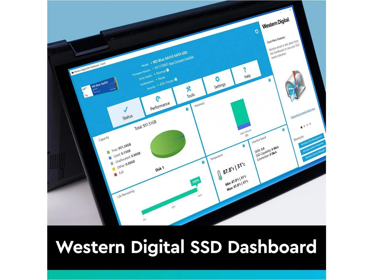 WD Blue 500GB SA510 M.2 Internal SSD Z8616