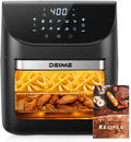 Excellent Air Fryer 12 QT 1700W Large Capacity Oilless Hot Air Fryers Oven Healthy Cooker with 10 Presets  Visible Cooking Window  LCD Touch Screen  6 Dishwasher Safe Accessories Included