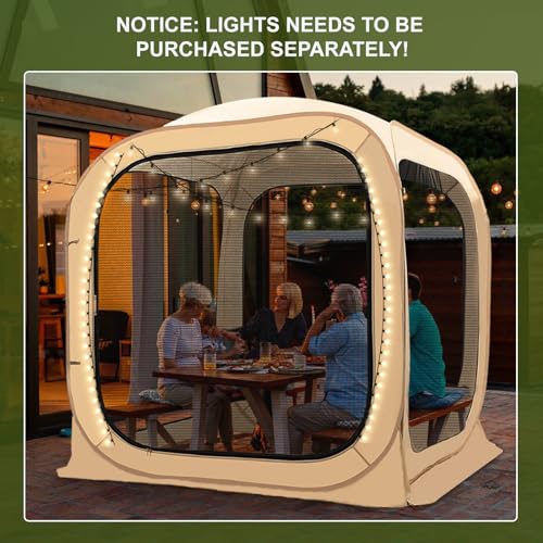 DoCred Sports Tent Pop-Up Screen House for Camping and Outdoor Events S692254