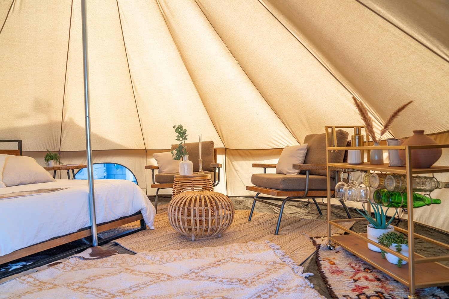WHITEDUCK Regatta Canvas Bell Tent with Stove Jack, Waterproof 4 Season O992240