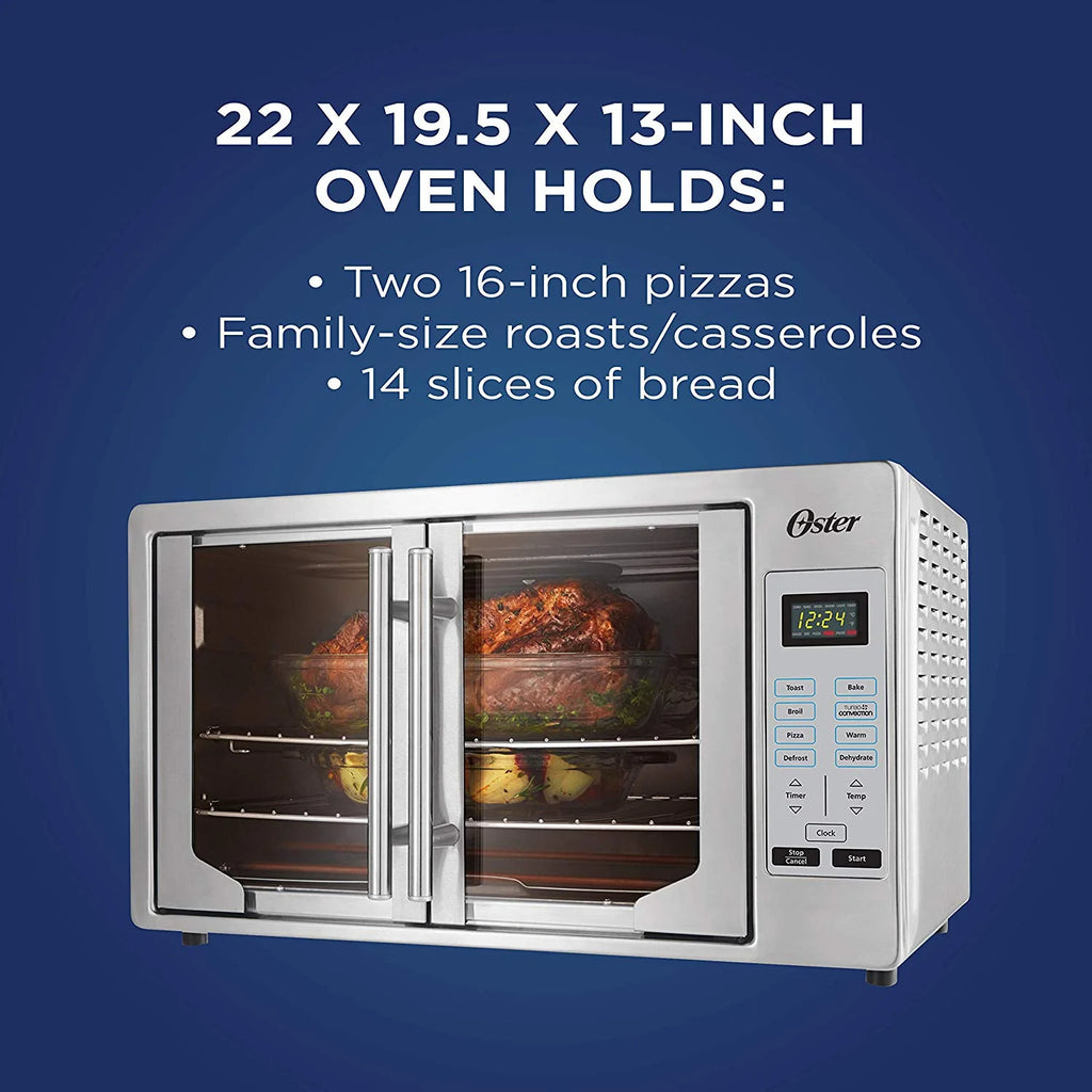 Oster Air Fryer Oven 10-in-1 Countertop Toaster Oven XL Stainless Steel D212044