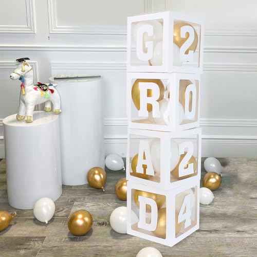Graduation Decorations Balloon Boxes Class of 2024 for Party B5304