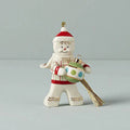 Lenox 2021 Trimming The Tree Gingerbread Ornament, 0.30 LB, Ivory