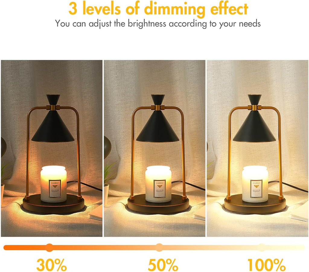POWSTRO K Candle Warmer Lamp with Timer, 2 Bulbs Included M569