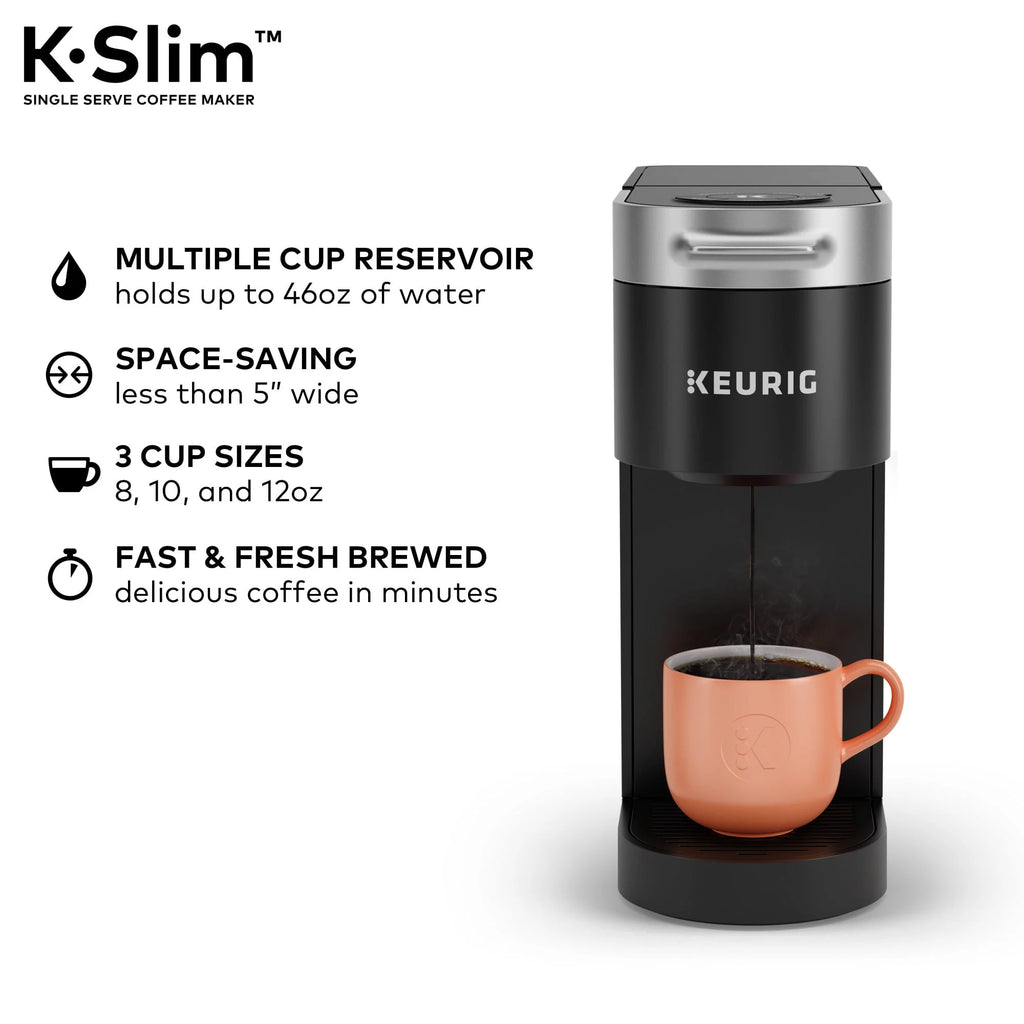 Keurig K-Slim Single Serve K-Cup Pod Coffee Maker, Black J44955