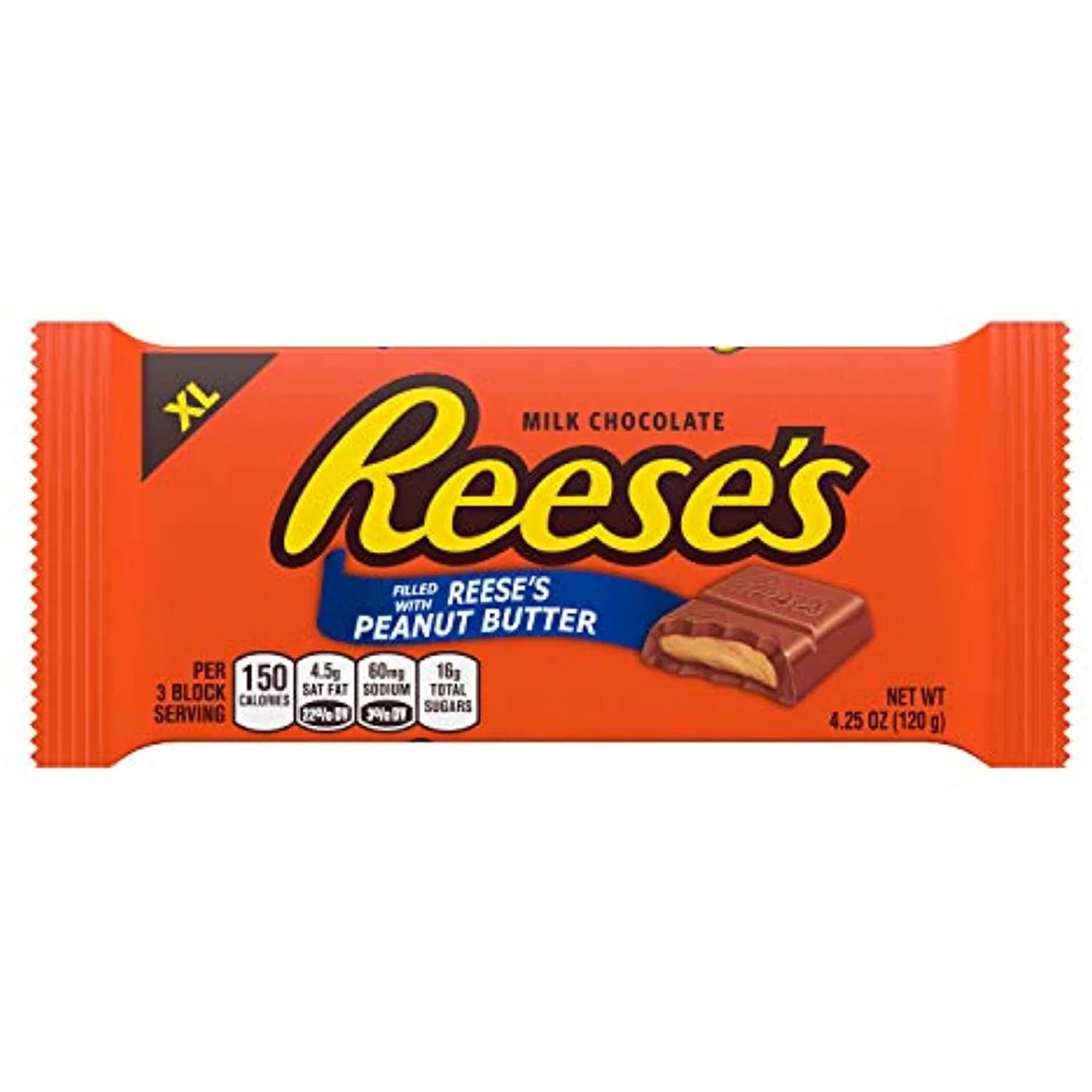 Reeses Milk Chocolate Peanut Butter Candy Bars, 4.25 oz (12 Count) R9133