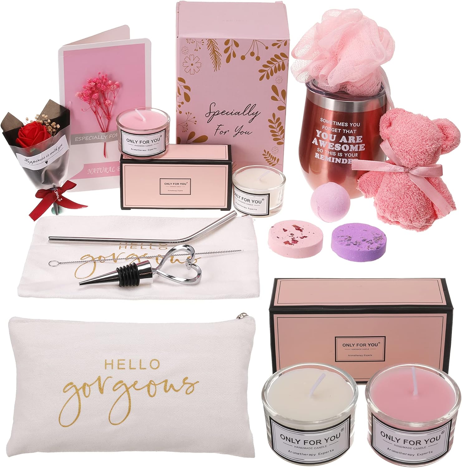 Relaxing Spa Gift Box Basket for Women Mom Sister E336140