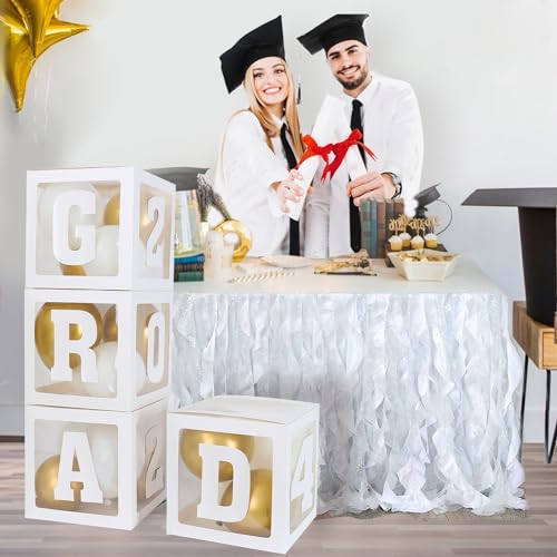 Graduation Decorations Balloon Boxes Class of 2024 for Party B5304