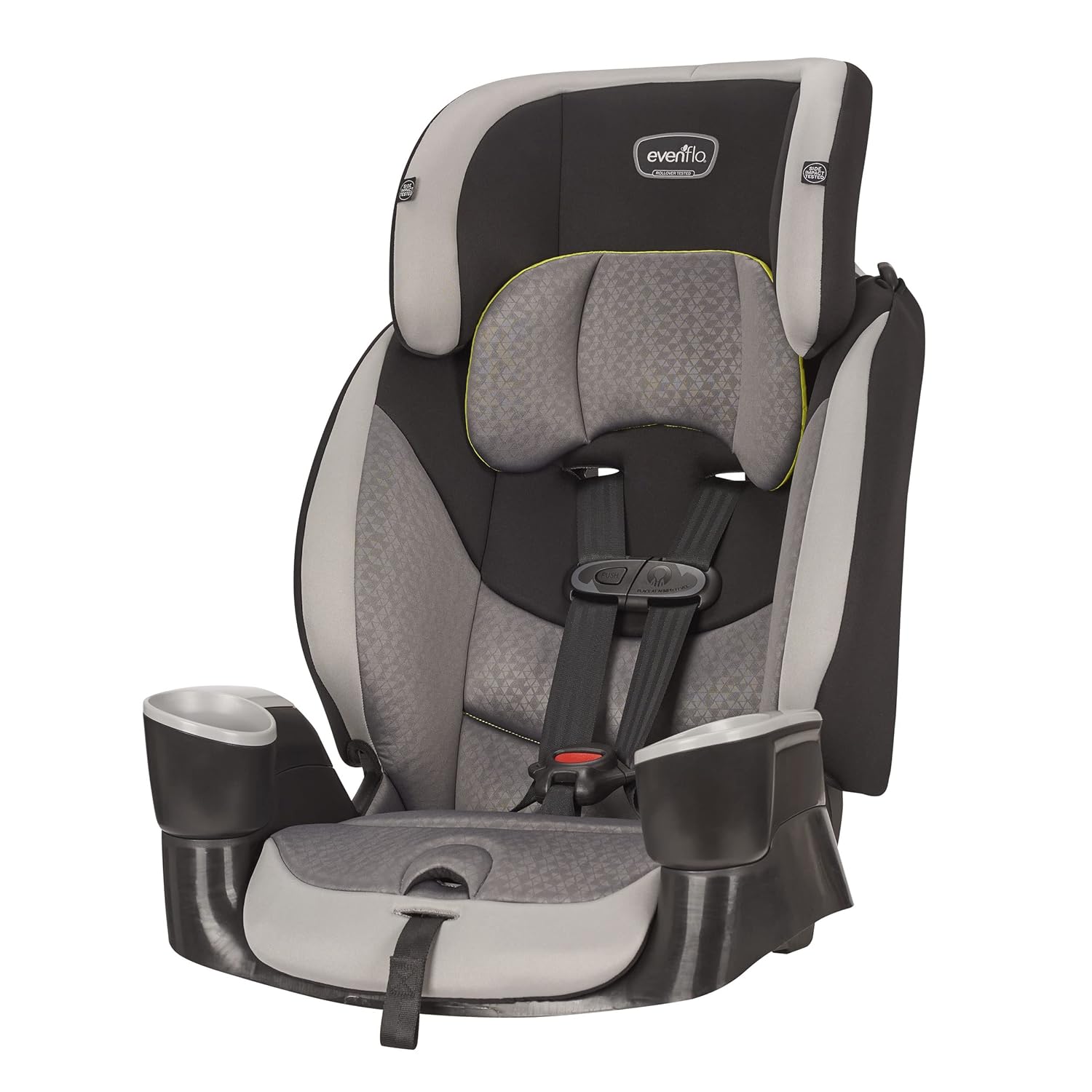 Evenflo Maestro Sport Harness Highback Booster Car Seat, Granite Gray A712