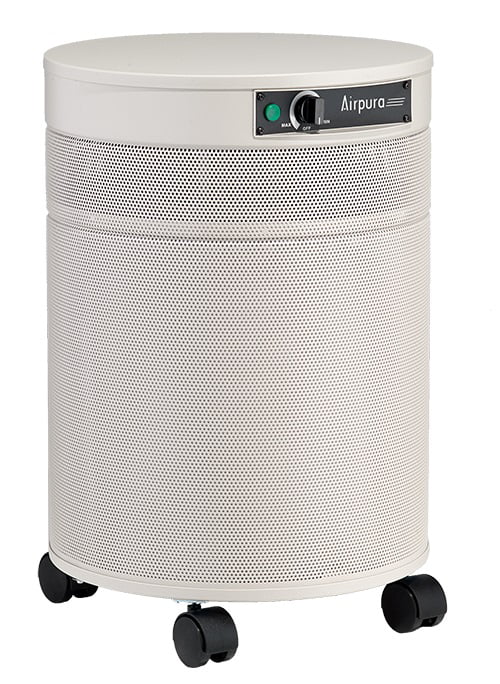Airpura F600DLX Powdered Coated Galvanized Metal Air Purifier in Black S7674