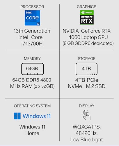 HP Envy 16 2K Touchscreen Laptop, i7-13700H, 64GB RAM, 1TB SSD, RTX 4060, Win 11 Pro O213109