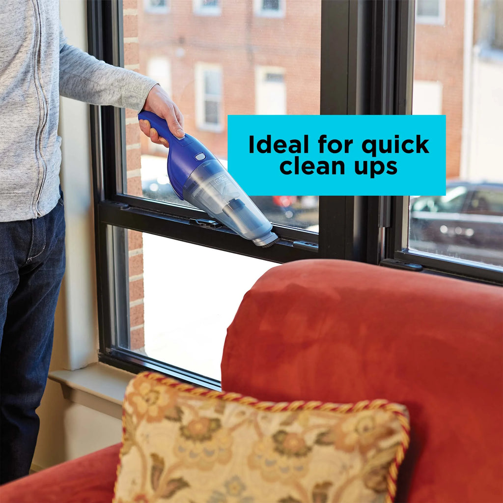 BLACK+DECKER Compact Lithium Hand Vac 2Ah Kit, Cobalt Blue Z13412