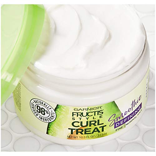 Garnier Fructis Style Curl Treat Defining Smoothie for Curly Hair, 10.5 oz B65117
