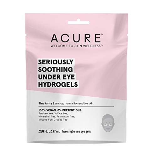 Acure Radically Rejuvenating Under Eye Hydrogel Mask, Provides Anti-Aging Support, & Silk Tree, Purple, Cucumber, 0.236 Fl Oz (Pack of 1)