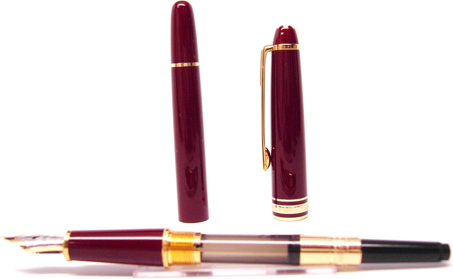 Montblanc Meisterstuck Bordeaux Resin Classique Medium Point Fountain Pen P1198