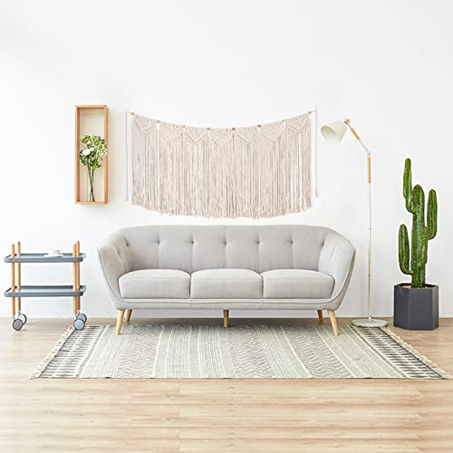 Macrame Curtain Valance for Bedroom Living Room Kitchen Wall Decor K3148
