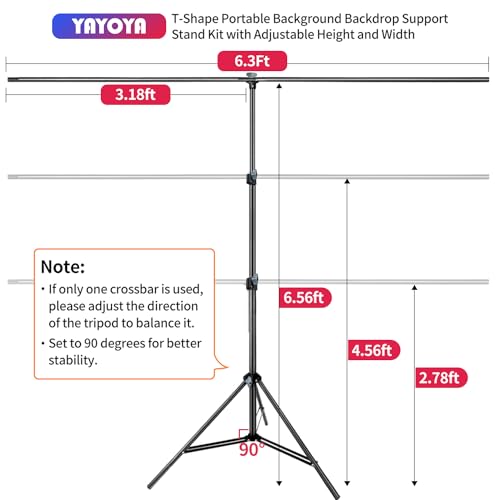 Portable Green Screen Backdrop Kit with Stand, 6.3 x 6.5 ft, Carrying Case and Clips Z6477