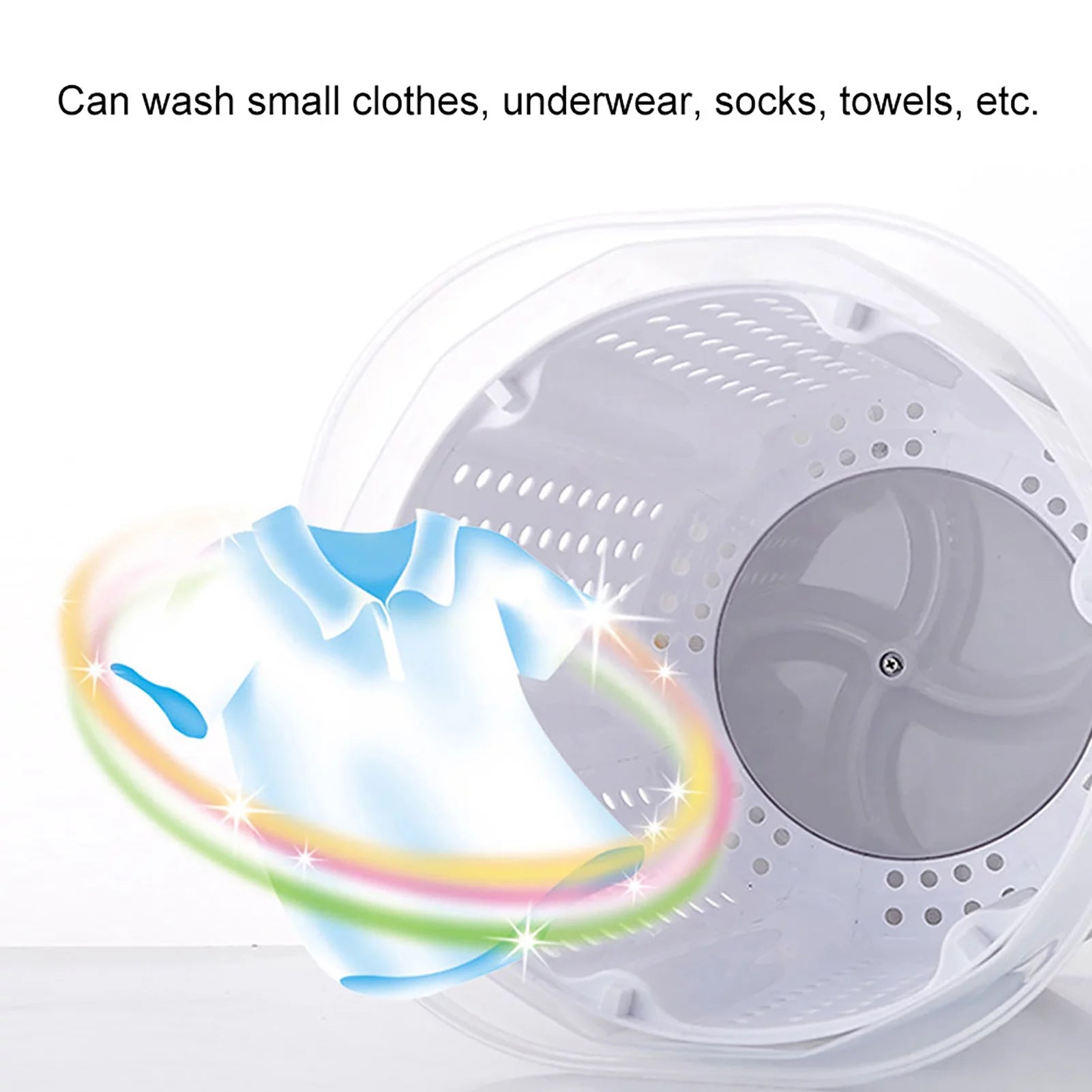 Mini Portable Manual Washing Machine for Underwear Laundry, Gray I196599