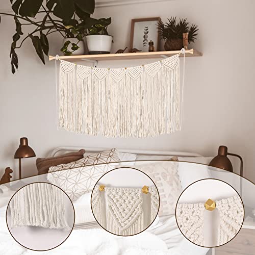 Macrame Curtain Valance for Bedroom Living Room Kitchen Wall Decor K3148