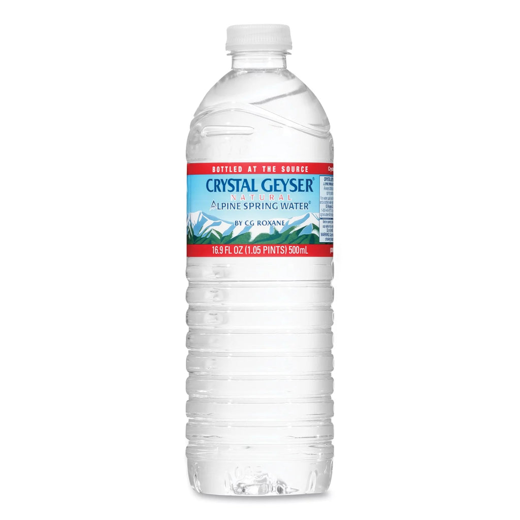 Crystal Geyser Alpine Spring Water, 16.9 oz, 24 Pack X421957