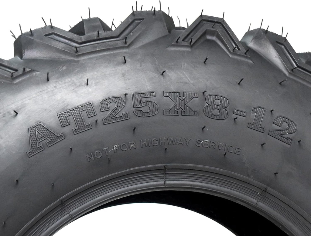 KT MASSFX 25x8-12 25x10-12 ATV UTV All-Terrain Tire Set 6 Ply R2101