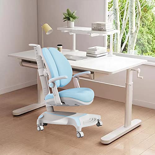 FCD Kids Study Desk with Chair, Wood, Adjustable for Children 5-18 W53384