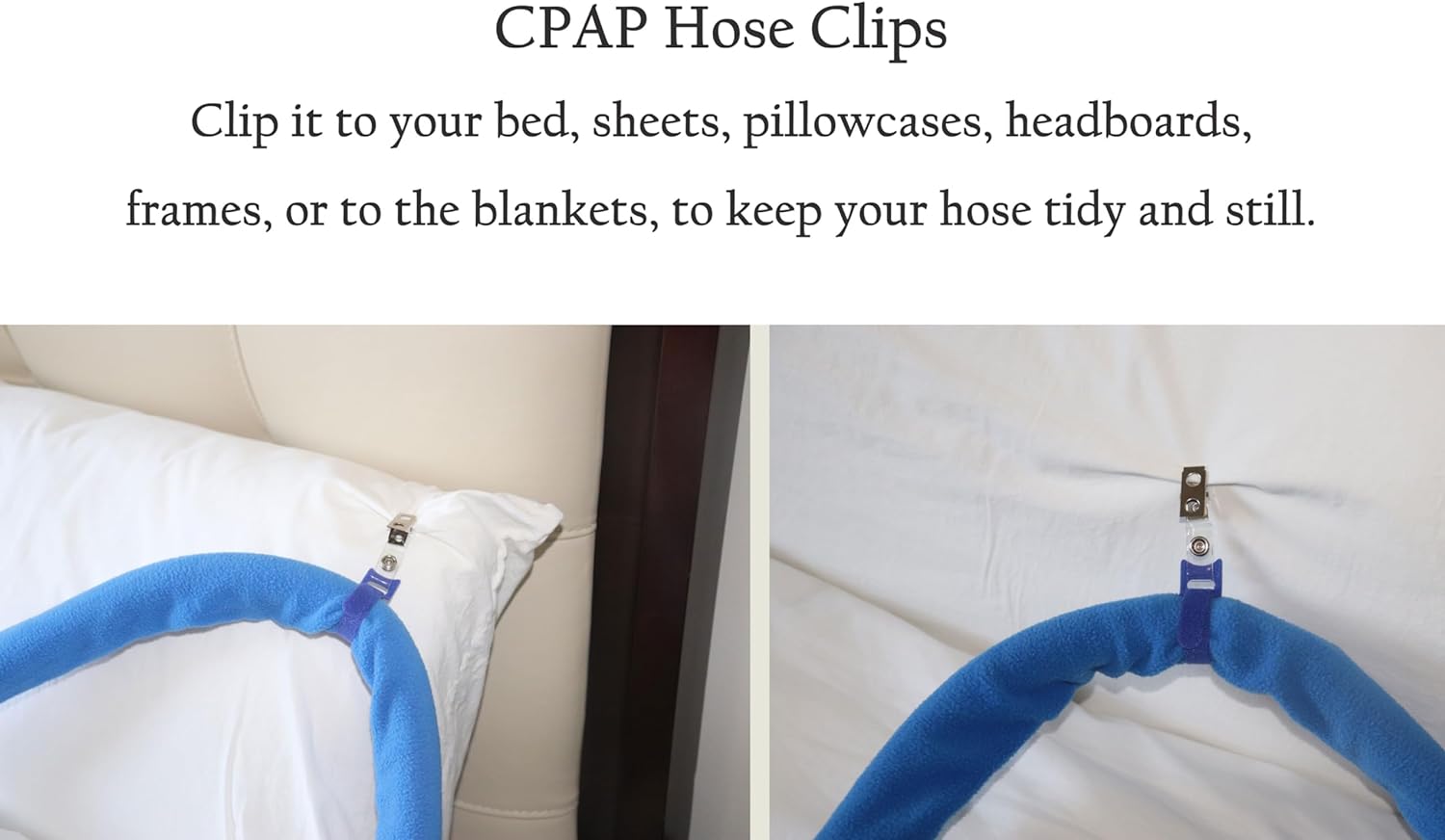 Aveen 6ft CPAP Hose Cover with 4 Holding Clips, Soft Fleece Tubing Wrap A333416