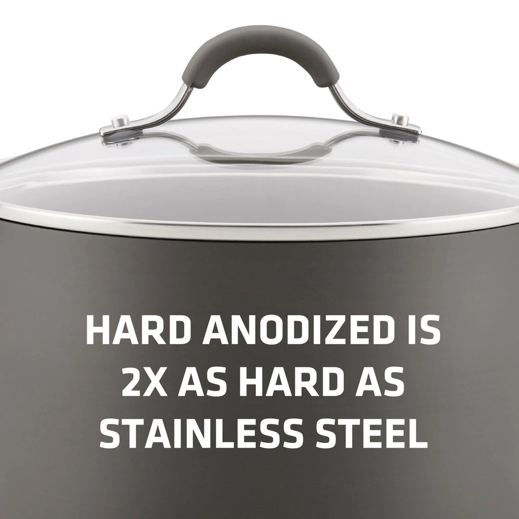Circulon Radiance Hard-Anodized Nonstick Stockpot, 7.5-Quart, Gray I93138