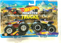 DieCast Hotwheels Monster Trucks Demolition Doubles [Racing #4 vs #1] 1:64 Scale 2-Pack