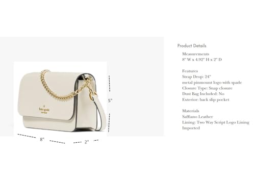Kate Spade New York Women's Madison Saffiano Leather Small Flap Crossbody Bag H46730