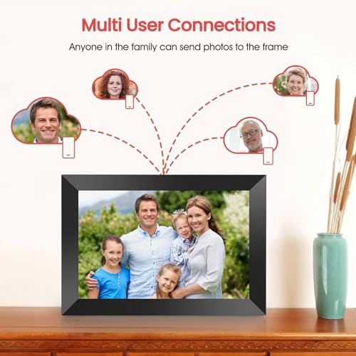 Frameo 10.1 Inch WiFi Digital Picture Frame with Touch Screen, 32GB, Black G5743