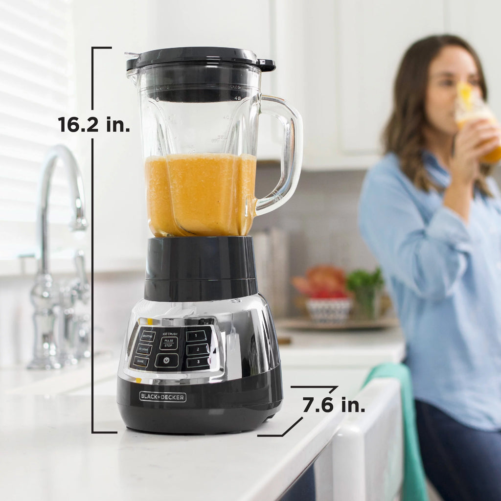 BLACK+DECKER Quiet Blender with Cyclone Glass Jar R38157