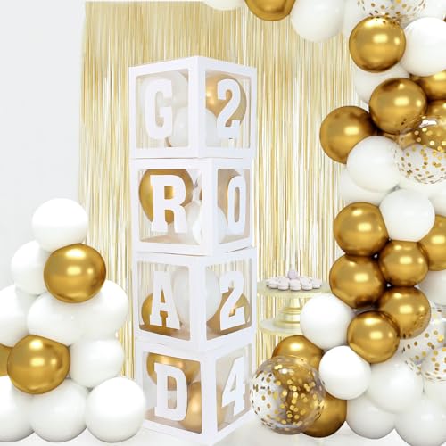 Graduation Decorations Balloon Boxes Class of 2024 for Party B5304