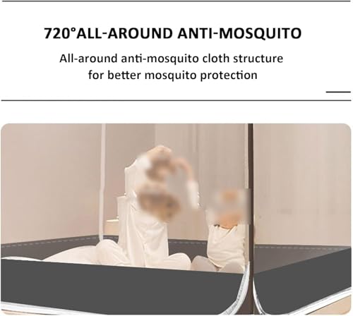 Folding Mosquito Net Tent for Beds, Pop Up Portable Netting, Blue W952223
