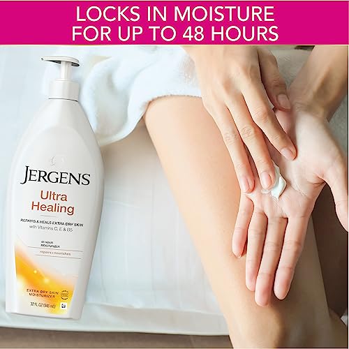 Jergens Ultra Healing Dry Skin Lotion, Hand and Body Moisturizer, 21 oz, 3 Count X2262