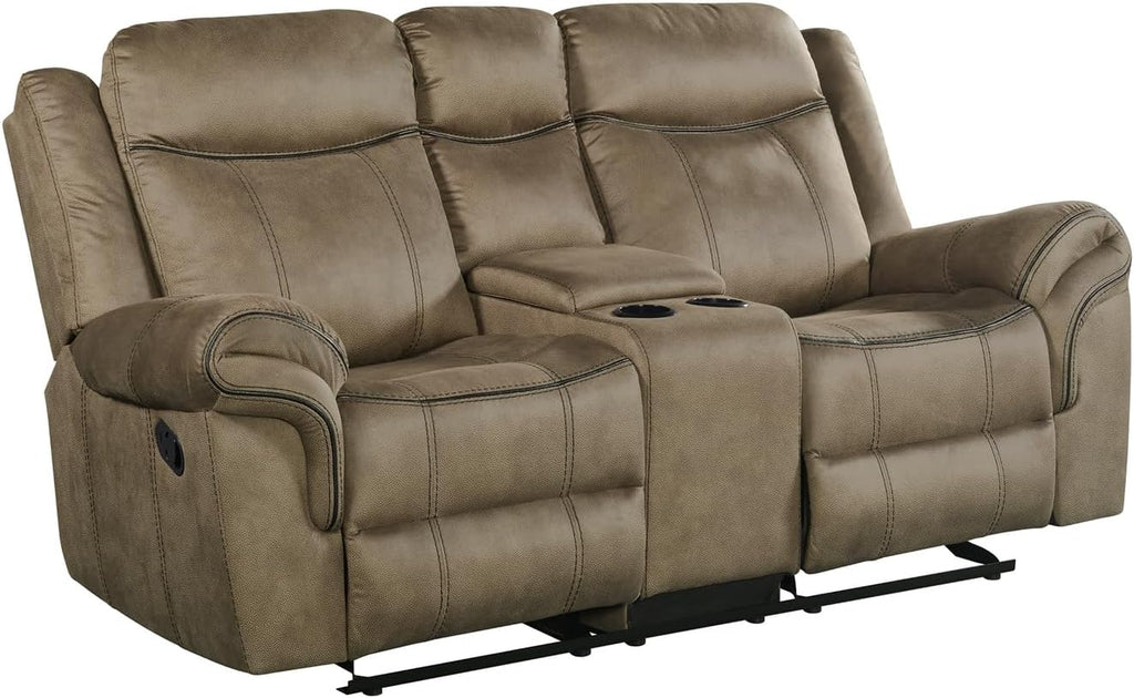 Picket House Furnishings Tasso 2PC Living Room Set Sofa & Loveseat in Brown D84380