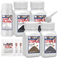 Rock Tumbler Grit Set, Rock Tumbler Grit Polish Refill - 4 Basic Step Tumbling Media (Coarse/Medium Grit/Pre-Polished/Final Polish), Rock Tumbler Set 2.0 for Any Brand of Rock Polisher