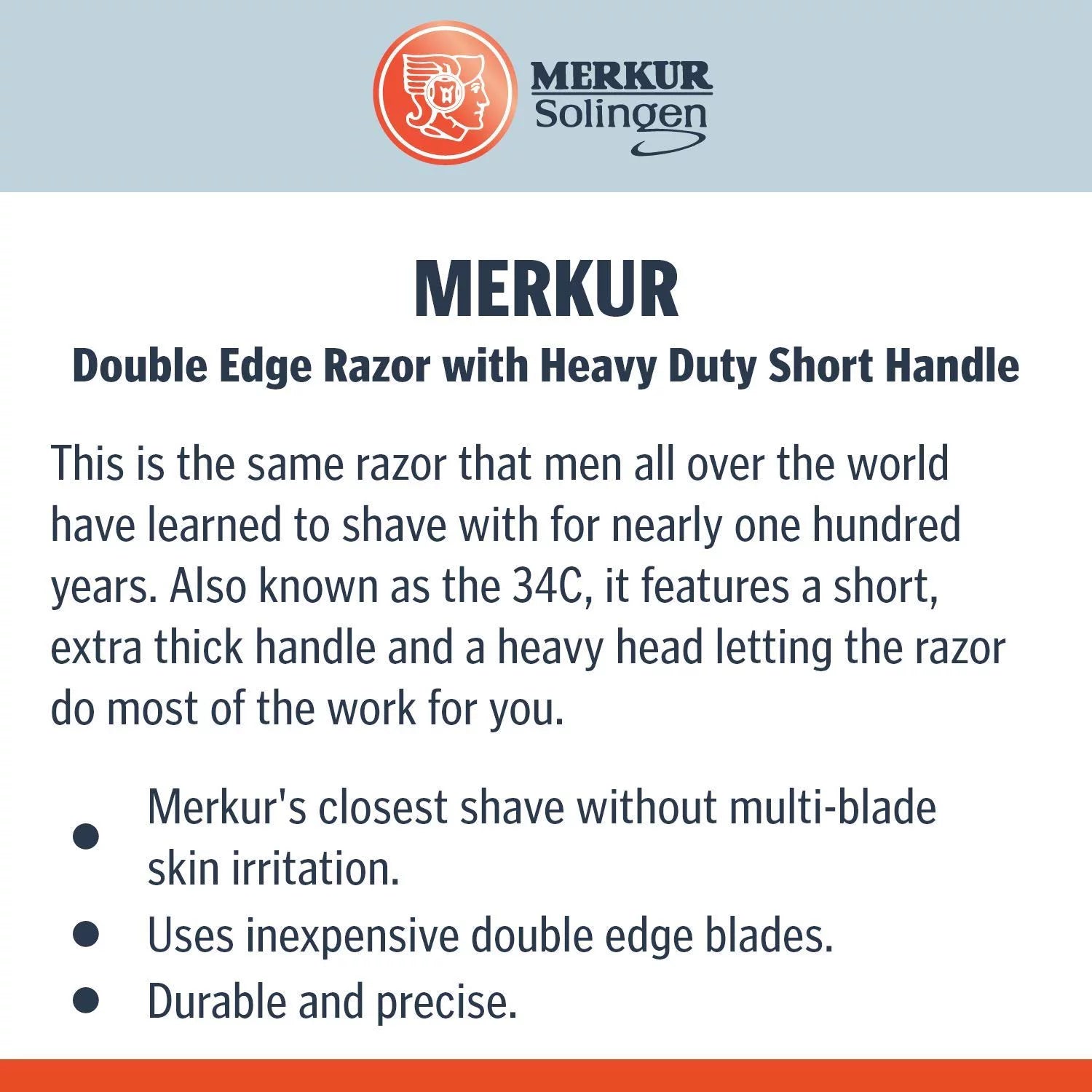Merkur Long Handled Safety Razor 38c F4369
