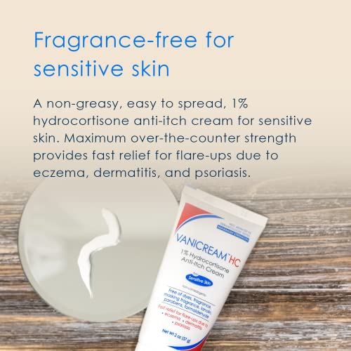 Vanicream 1% Hydrocortisone Anti-Itch Cream for Sensitive Skin, 2 oz O507423